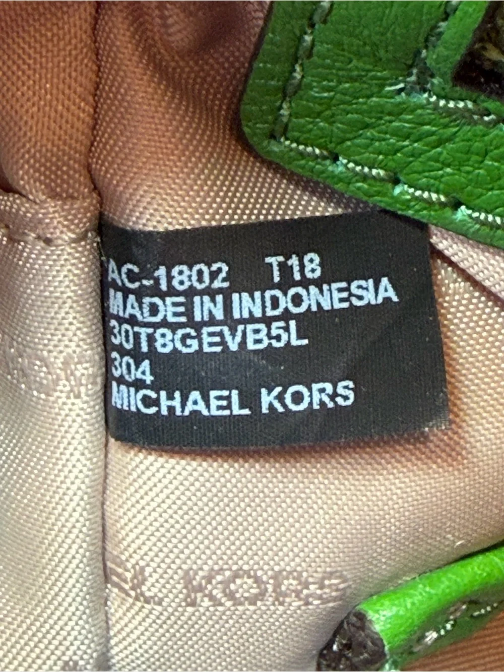 Michael Kors Jessa Small Pebbled Leather Convertible Green Backpack *Nice